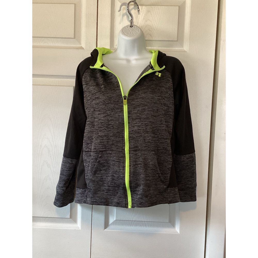 Black and neon green jacket KIDS  XL